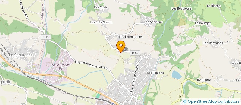localisation de l'entreprise VANIET-ALCALAY à CHORGES