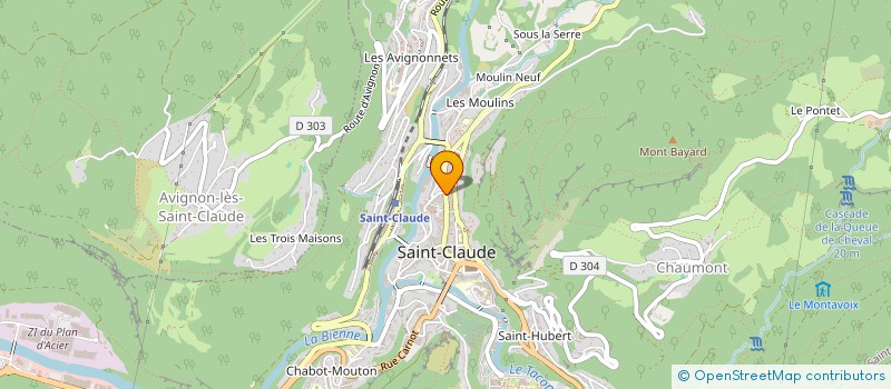 localisation de l'entreprise VANIKA  SAINT-CLAUDE