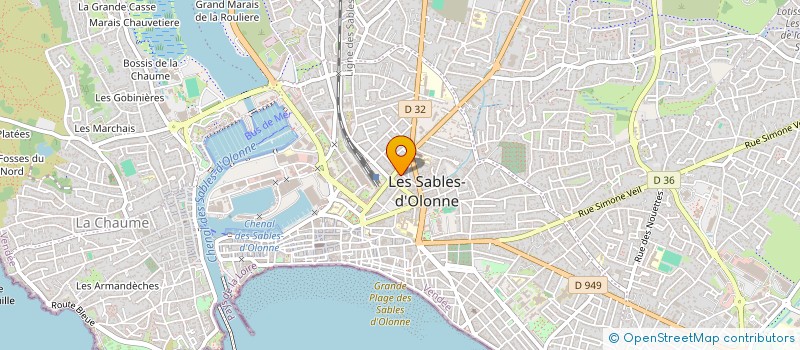 localisation de l'entreprise VANILA à LES SABLES D'OLONNE