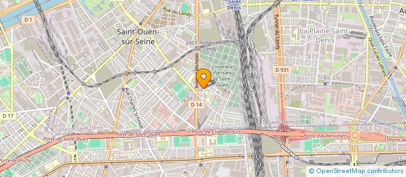 localisation de l'entreprise VANILLCO à SAINT-OUEN-SUR-SEINE