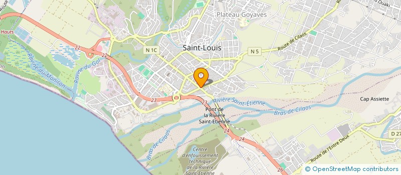 localisation de l'entreprise VANILLE à SAINT-LOUIS