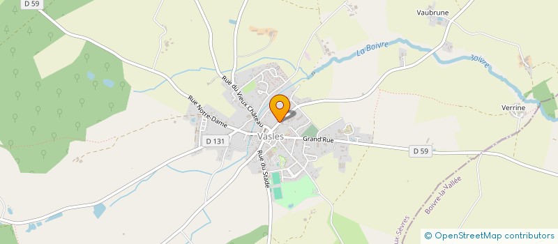 localisation de l'entreprise VANILLE  VASLES