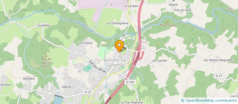 localisation de l'entreprise VANILLE à BESSINES-SUR-GARTEMPE