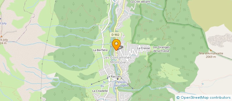 localisation de l'entreprise VANILLE GIVREE à LES CONTAMINES-MONTJOIE