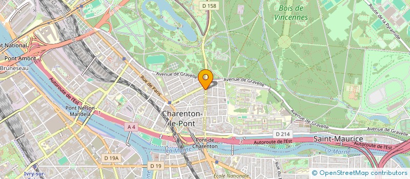 localisation de l'entreprise VANILLE GOURMET à CHARENTON-LE-PONT
