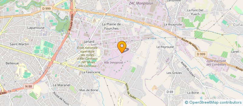 localisation de l'entreprise VANILLE LAVANY à ALBI