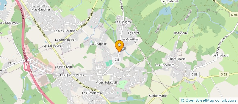 localisation de l'entreprise VANILO  BOISSEUIL