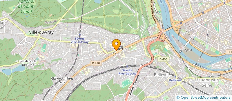 localisation de l'entreprise VANINA CHAUSSURES à SEVRES