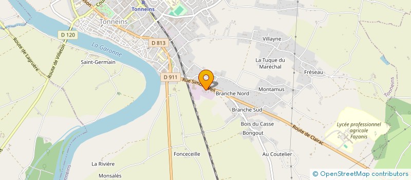 localisation de l'entreprise VANINETTI ETABLISSEMENTS à TONNEINS