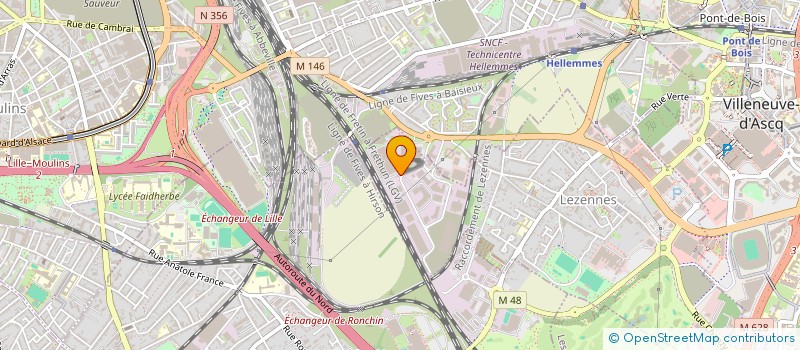 localisation de l'entreprise VANINVEST à LEZENNES