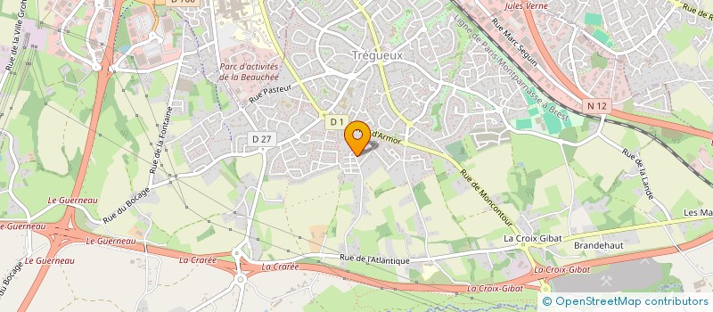 localisation de l'entreprise VANIRO INVEST  TREGUEUX