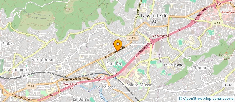 localisation de l'entreprise VANITA  TOULON