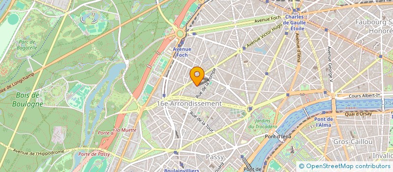 localisation de l'entreprise VANJE SPRL  PARIS 16