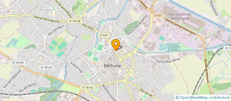 localisation de l'entreprise VANK HOLDING à BETHUNE