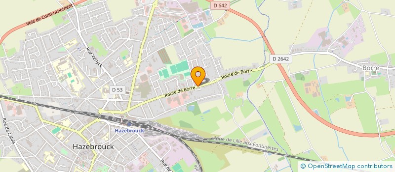 localisation de l'entreprise VANLAU  HAZEBROUCK