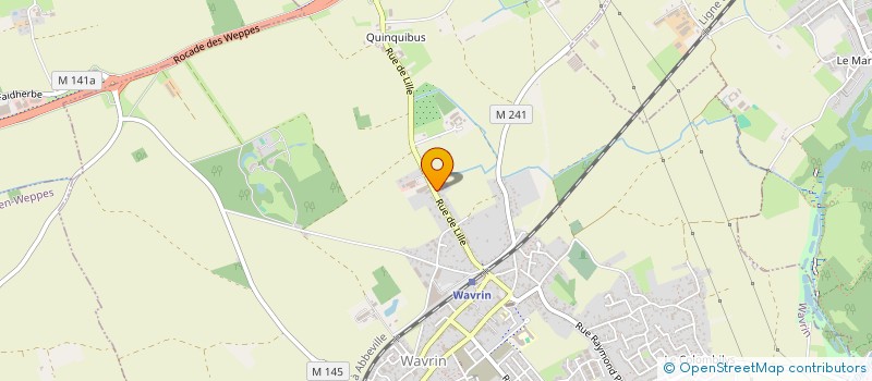 localisation de l'entreprise VANLIFE  WAVRIN