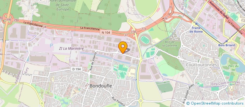 localisation de l'entreprise VANLIFE LOCATION  BONDOUFLE