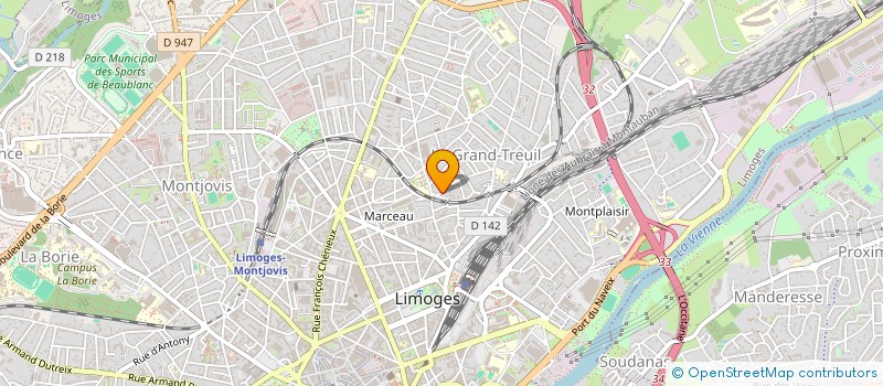 localisation de l'entreprise VANMALA MARIE MEGGANE à LIMOGES