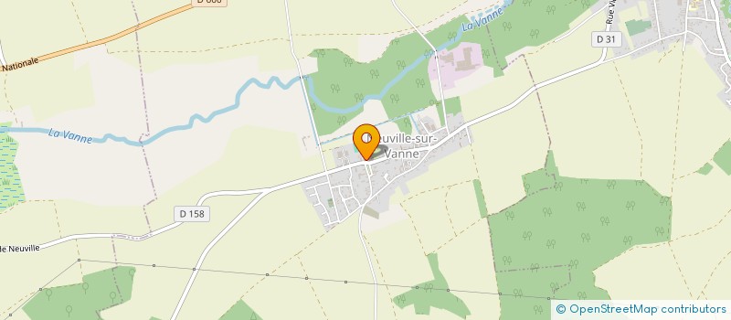 localisation de l'entreprise VANNE CULTURE ET LOISIRS  NEUVILLE-SUR-VANNE