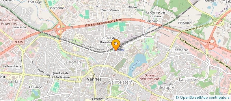localisation de l'entreprise VANNES BATI SERVICES à VANNES