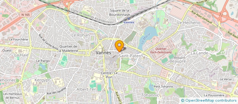 localisation de l'entreprise VANNES CENTRE à VANNES