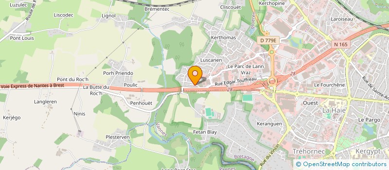 localisation de l'entreprise VANNES CUISINES à PLOEREN