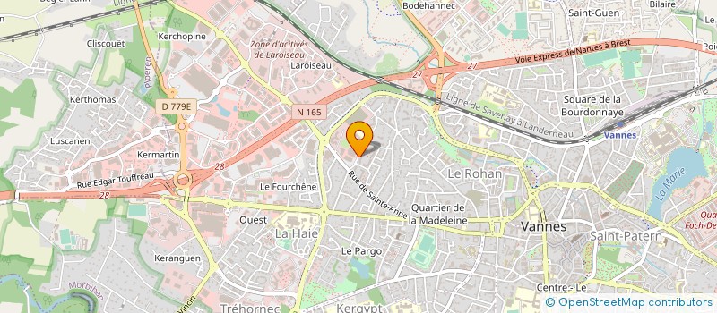 localisation de l'entreprise VANNES FOOTBALL CLUB à VANNES