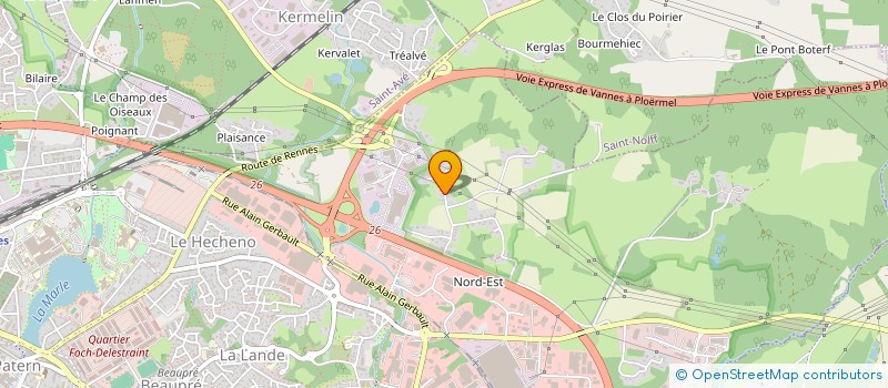 localisation de l'entreprise VANNES FOURNITURES EN BATIMENT à VANNES