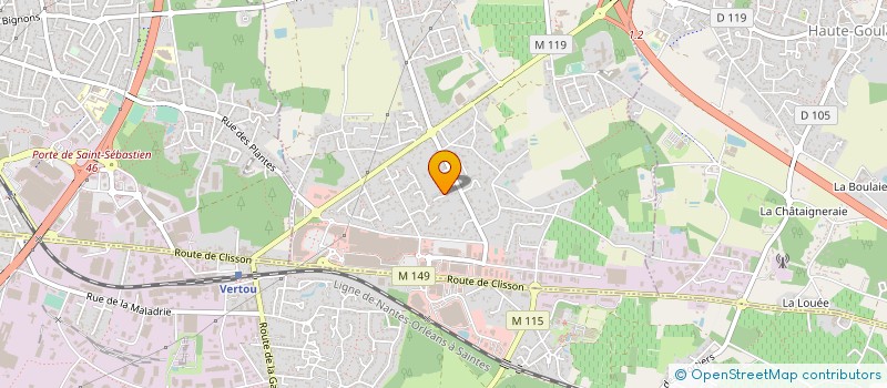 localisation de l'entreprise VANNES LIONS à ORVAULT