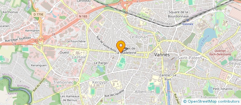 localisation de l'entreprise VANNES PETANQUE CLUB à VANNES