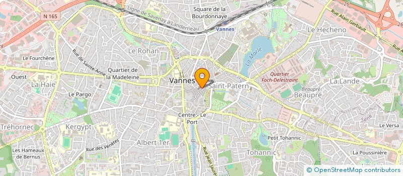 localisation de l'entreprise VANNES PROMOTION COEUR DE VILLE à VANNES