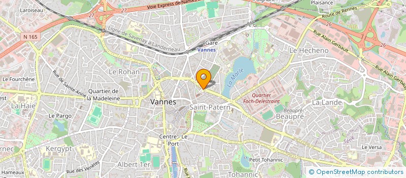 localisation de l'entreprise VANNES SERVICES AUTO à VANNES