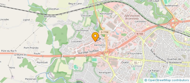 localisation de l'entreprise VANNES SPECTACLES  PLOEREN