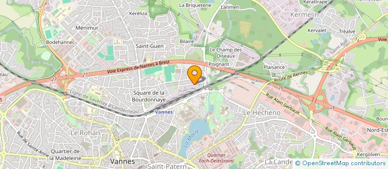 localisation de l'entreprise VANNESLIFE à VANNES