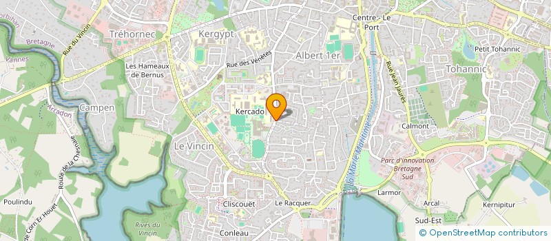 localisation de l'entreprise VANNETAISE ATHLETIC CLUB à VANNES