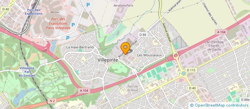 localisation de l'entreprise VANNIER ERIC REBMANN FRANCK à VILLEPINTE