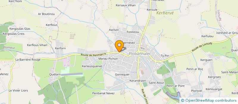 localisation de l'entreprise VANNIER PERON  PLOBANNALEC-LESCONIL