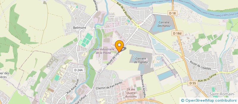 localisation de l'entreprise VANNYSOPH  TIGNIEU-JAMEYZIEU