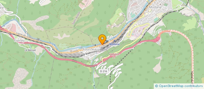 localisation de l'entreprise VANOISE IMMOBILIER EUROPEAN à MODANE