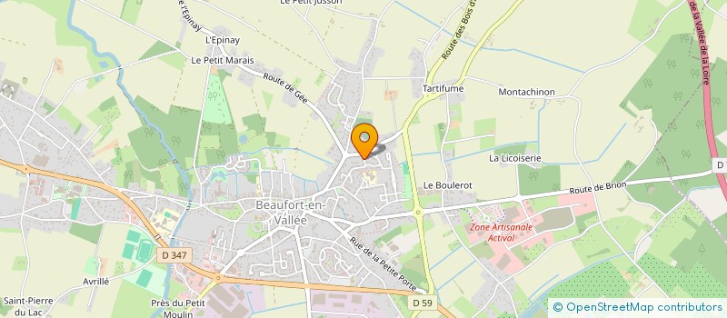 localisation de l'entreprise VANOLD à BRISSAC LOIRE AUBANCE