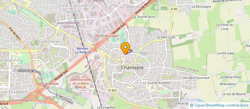 localisation de l'entreprise VANOLEC  CHANTEPIE