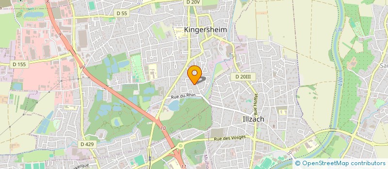 localisation de l'entreprise VANONI CARRELAGES  KINGERSHEIM