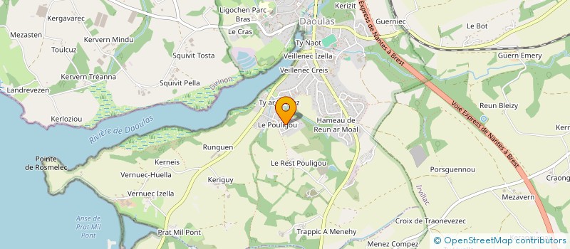 localisation de l'entreprise VANORIZON  DAOULAS