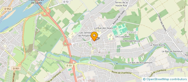 localisation de l'entreprise VANTAGE à VINEUIL