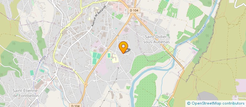 localisation de l'entreprise VANTER à AUBENAS