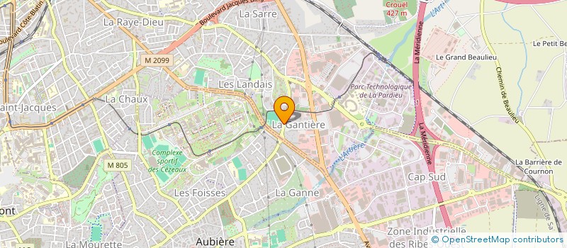 localisation de l'entreprise VANTH à CLERMONT-FERRAND