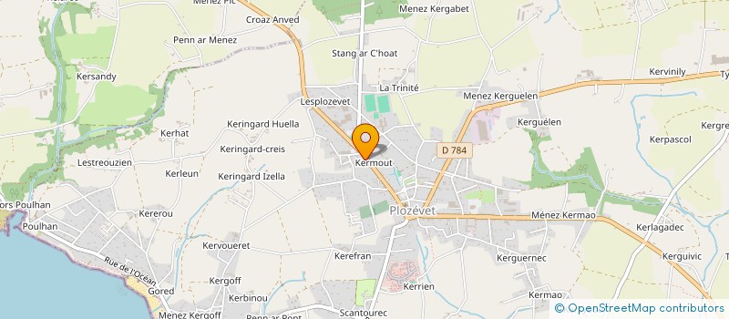 localisation de l'entreprise VANTOUROUT IMMOBILIER  PLOZEVET