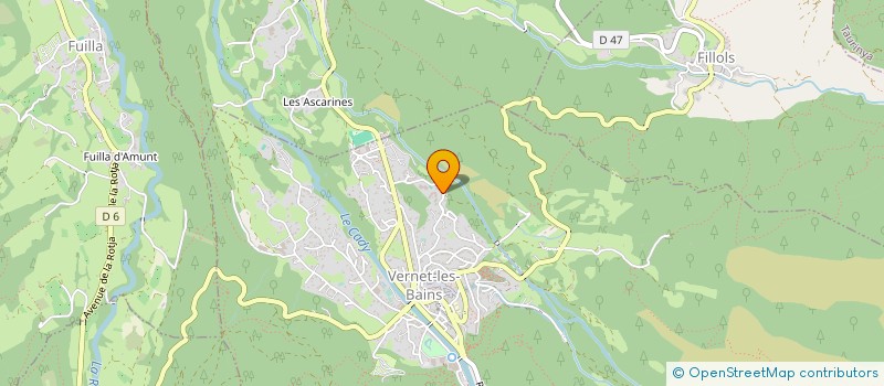 localisation de l'entreprise VANTRIMPONT GUYARD à VERNET-LES-BAINS