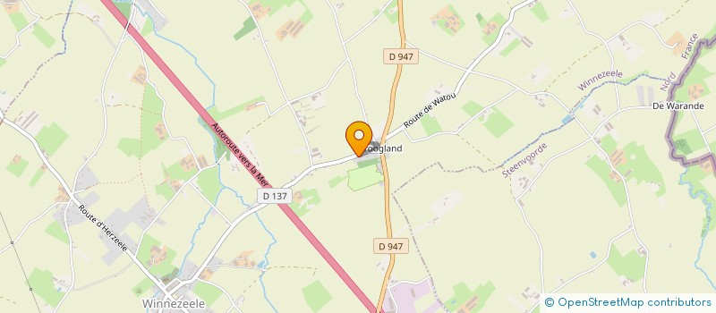 localisation de l'entreprise VANTYZE  WINNEZEELE
