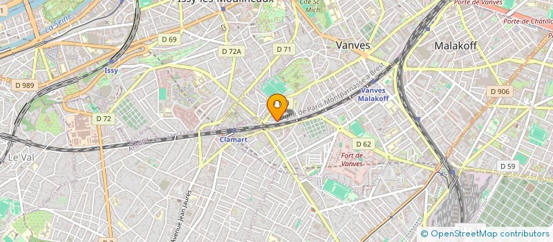 localisation de l'entreprise VANUH'ART  VANVES